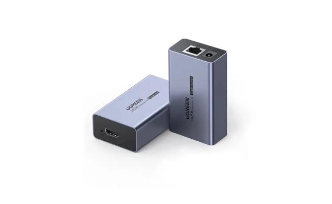 UGREEN HDMI Over Ethernet Extender (50m) – RJ45 Cat5e/Cat6 | 1080p@60Hz | EU Power Adapter | CM609 (90811EU)